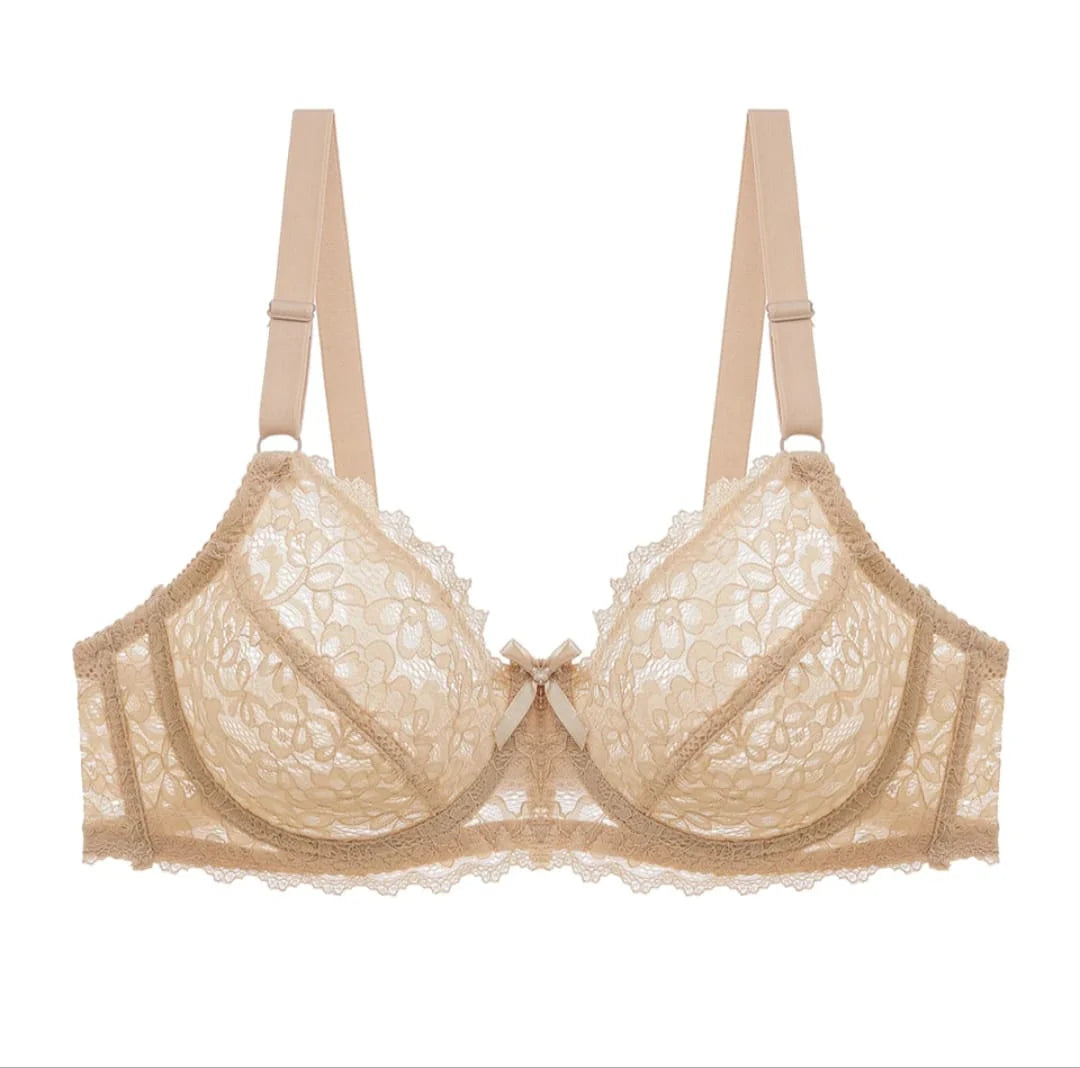 Transparent Cotton Bras – Pack of 2 | Non-Padded, Non-Wired, Full Net Design