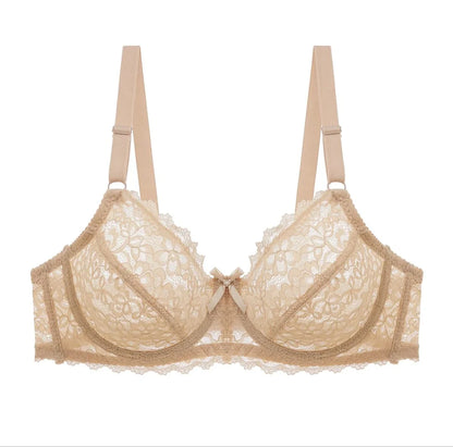 Transparent Cotton Bras – Pack of 2 | Non-Padded, Non-Wired, Full Net Design